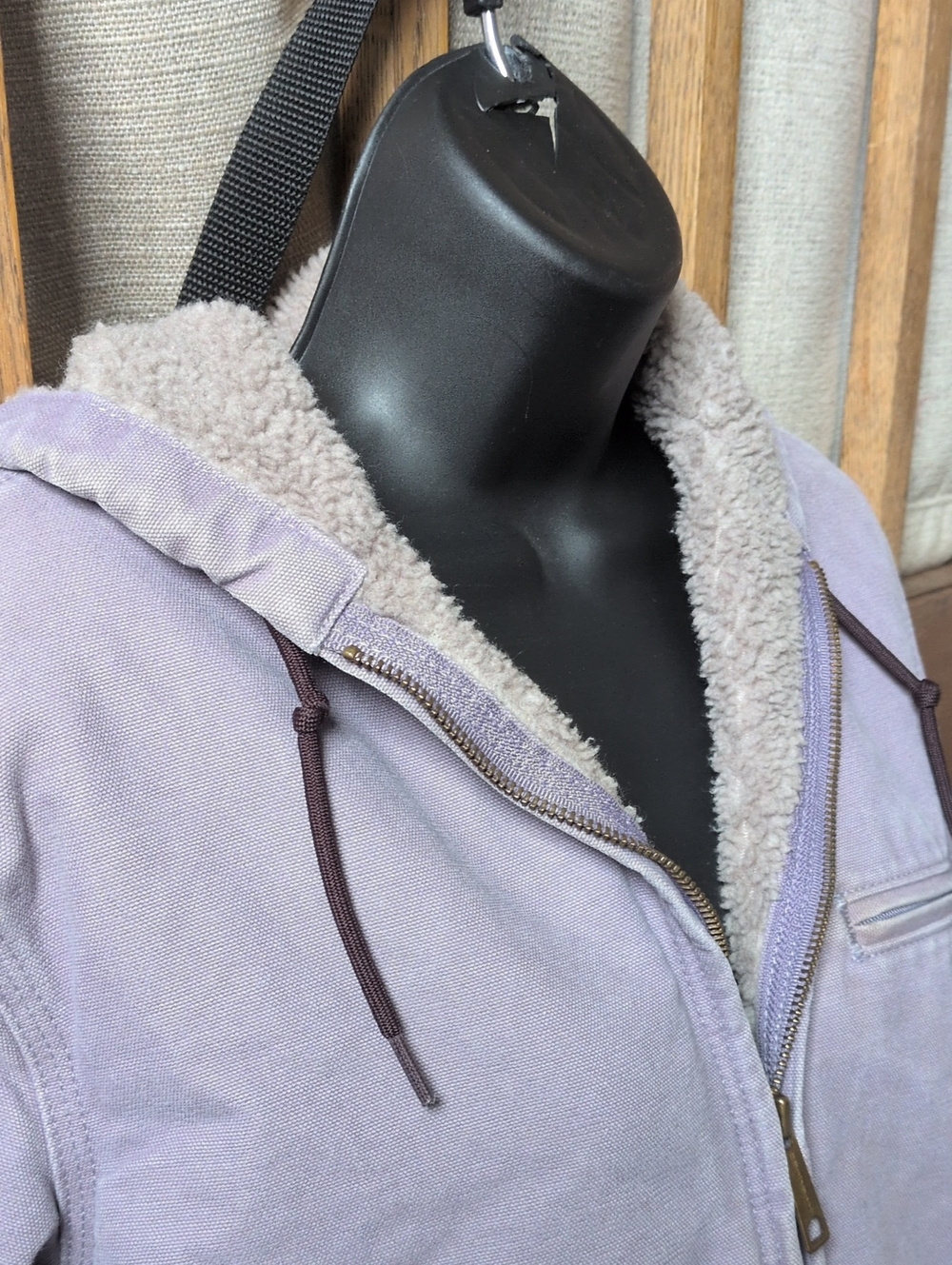✨ Vintage Lavender Carhartt Jacket WJ141 Size M - Picture 7 of 12